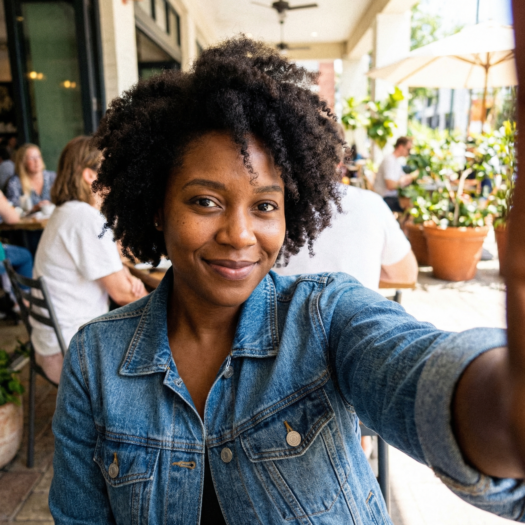 Original photo before AI headshot